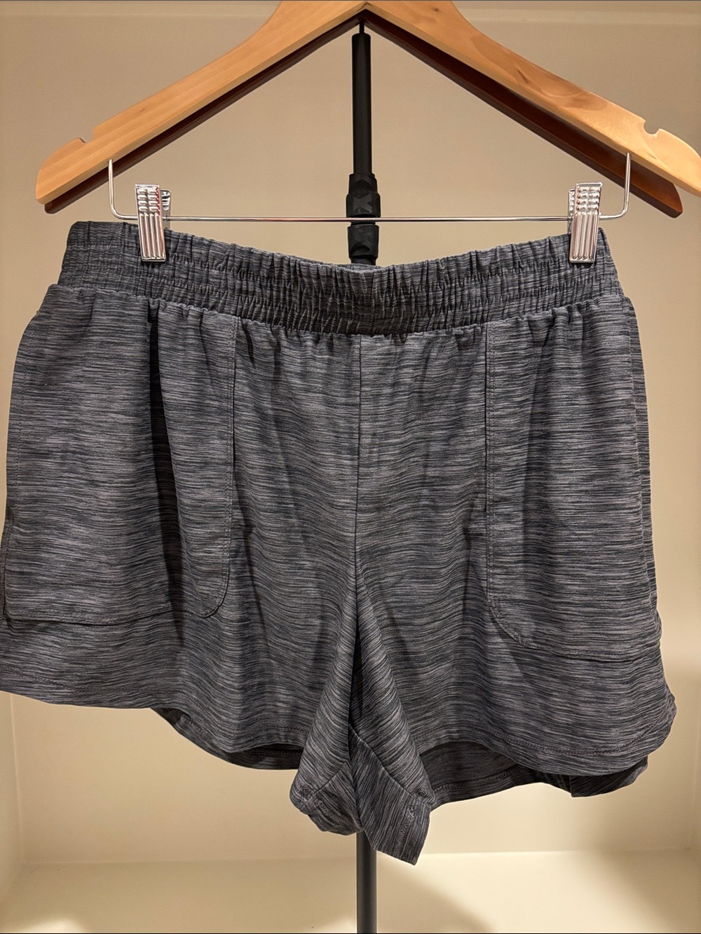 all in motion Heather Charcoal Gray Athletic Shorts